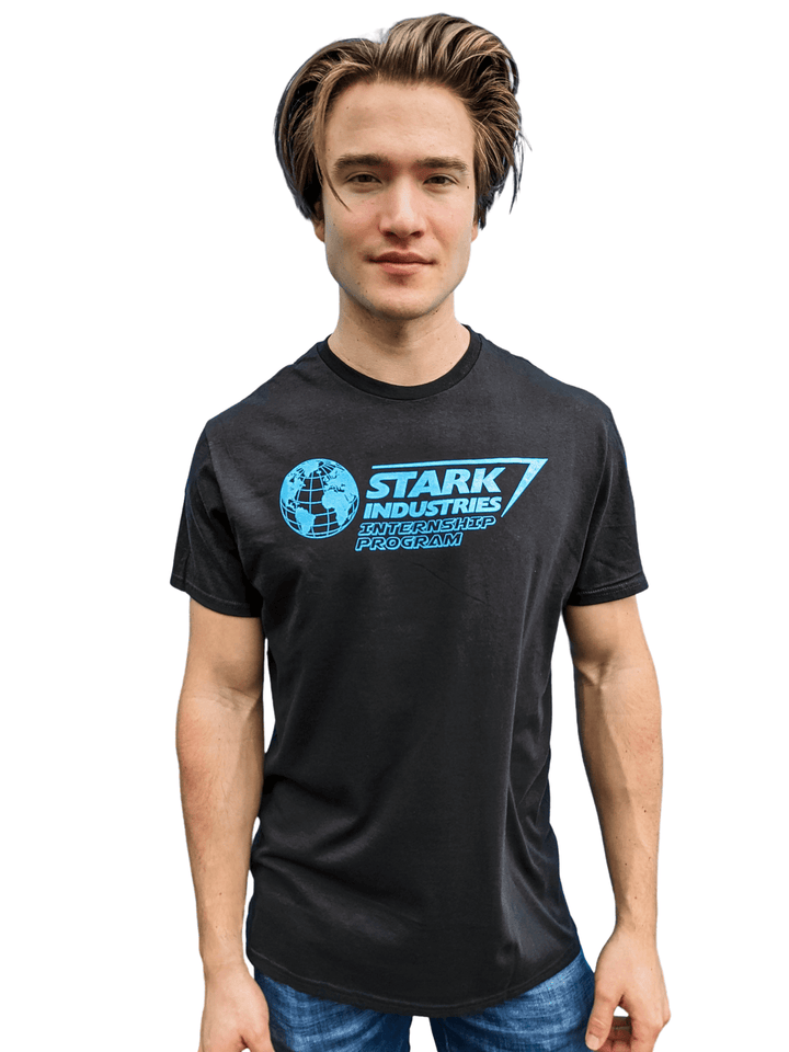 Iron Man Stark Industries Intern Marvel Adult T Shirt - Fundom