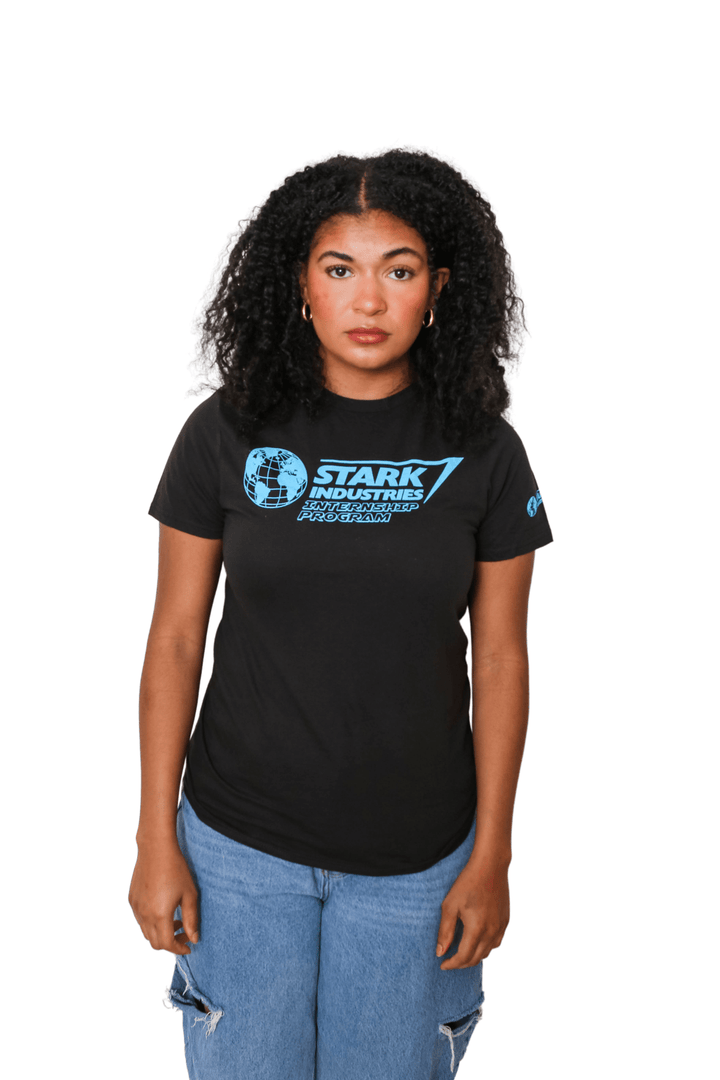 Iron Man Stark Industries Intern Marvel Adult T Shirt - Fundom