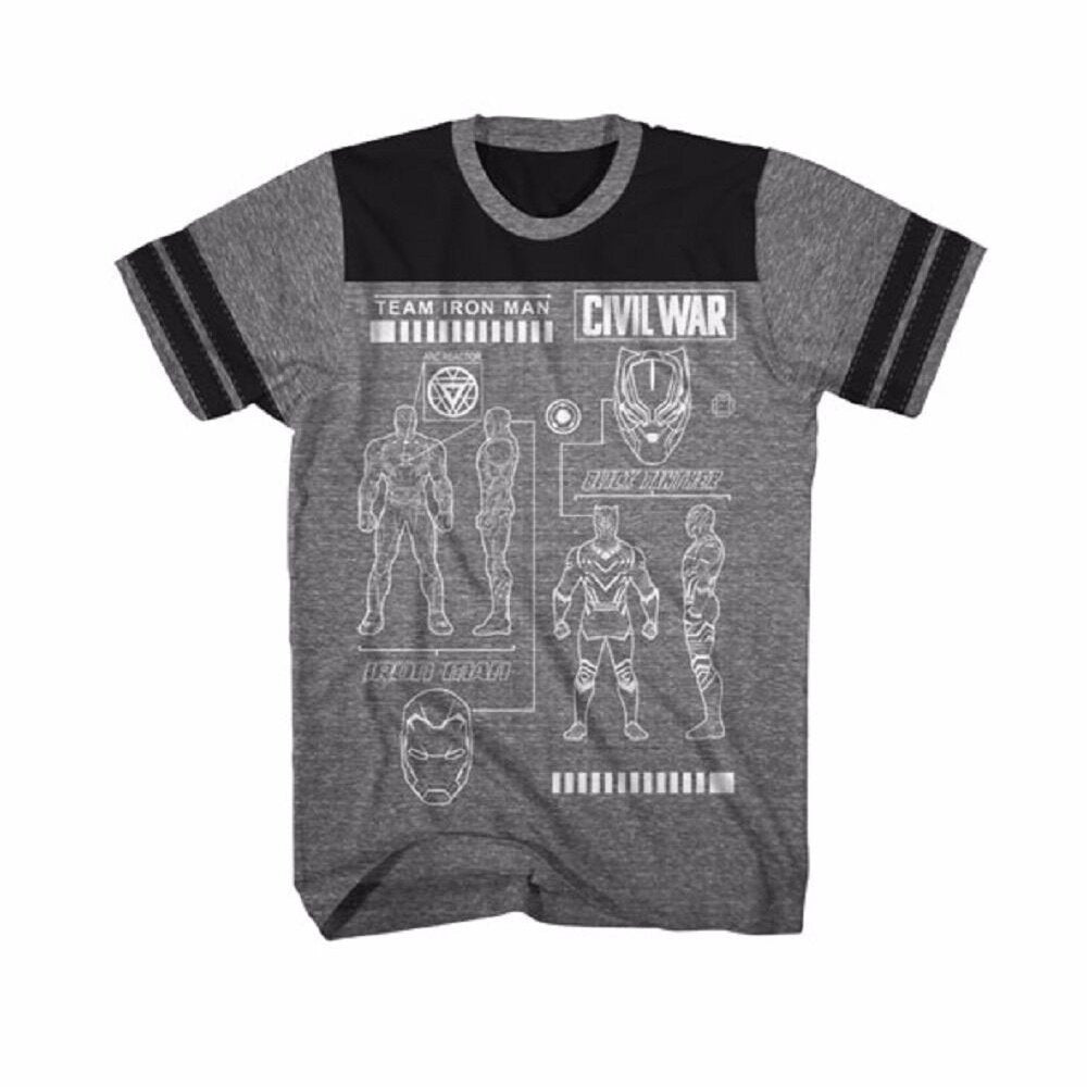 Iron Man Team Scheme Marvel Adult T-Shirt - Fundom