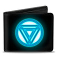 Iron Man Arc Reactor Glow Marvel Comics Bi-Fold Wallet