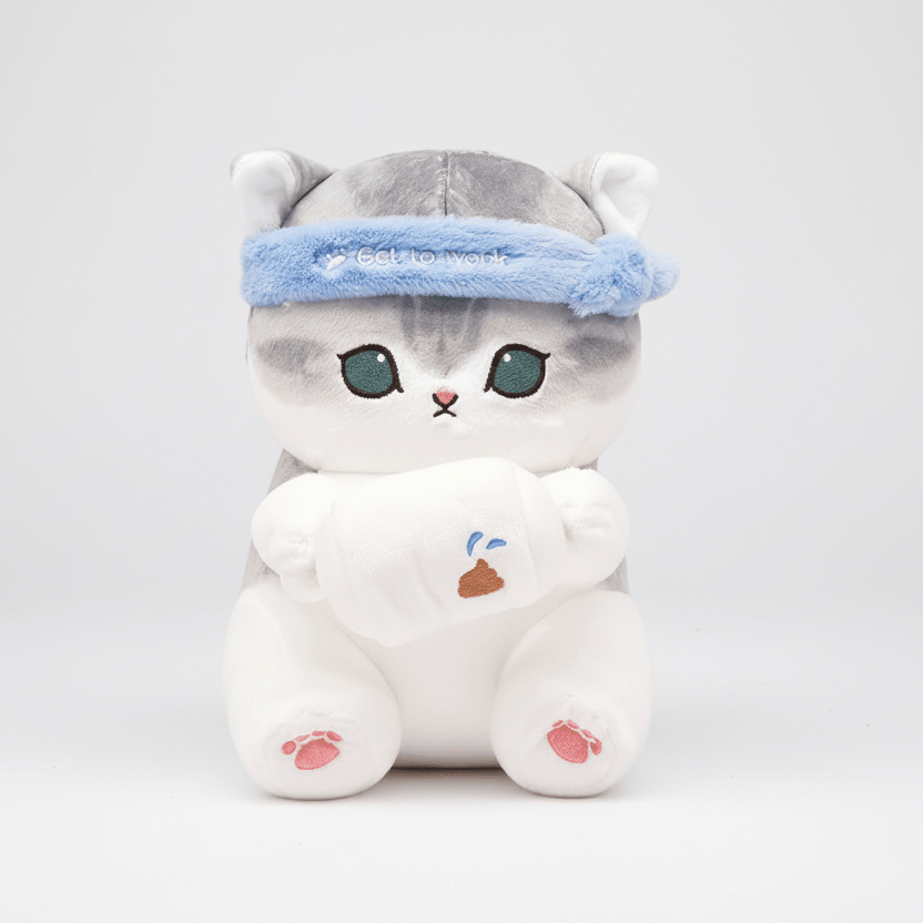 Mofusand Janitor Cat Plush 9" - Fundom