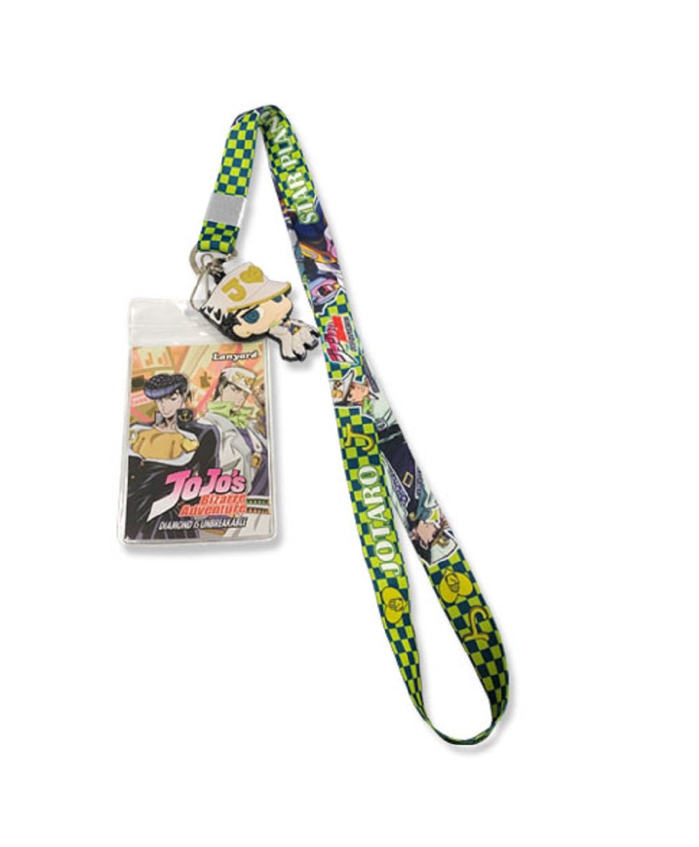 Jojo Bizarre Adventure Jotaro & Star Platinum Anime Lanyard Neck Strap Id Holder - Fundom