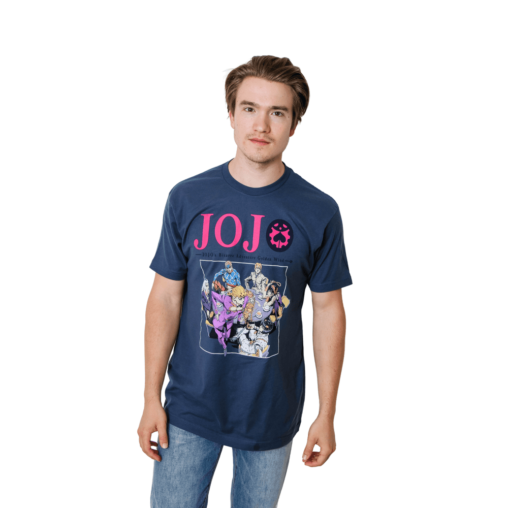 Jojo Bizarre Adventure S4 Main Group Anime Adult T-Shirt - Fundom