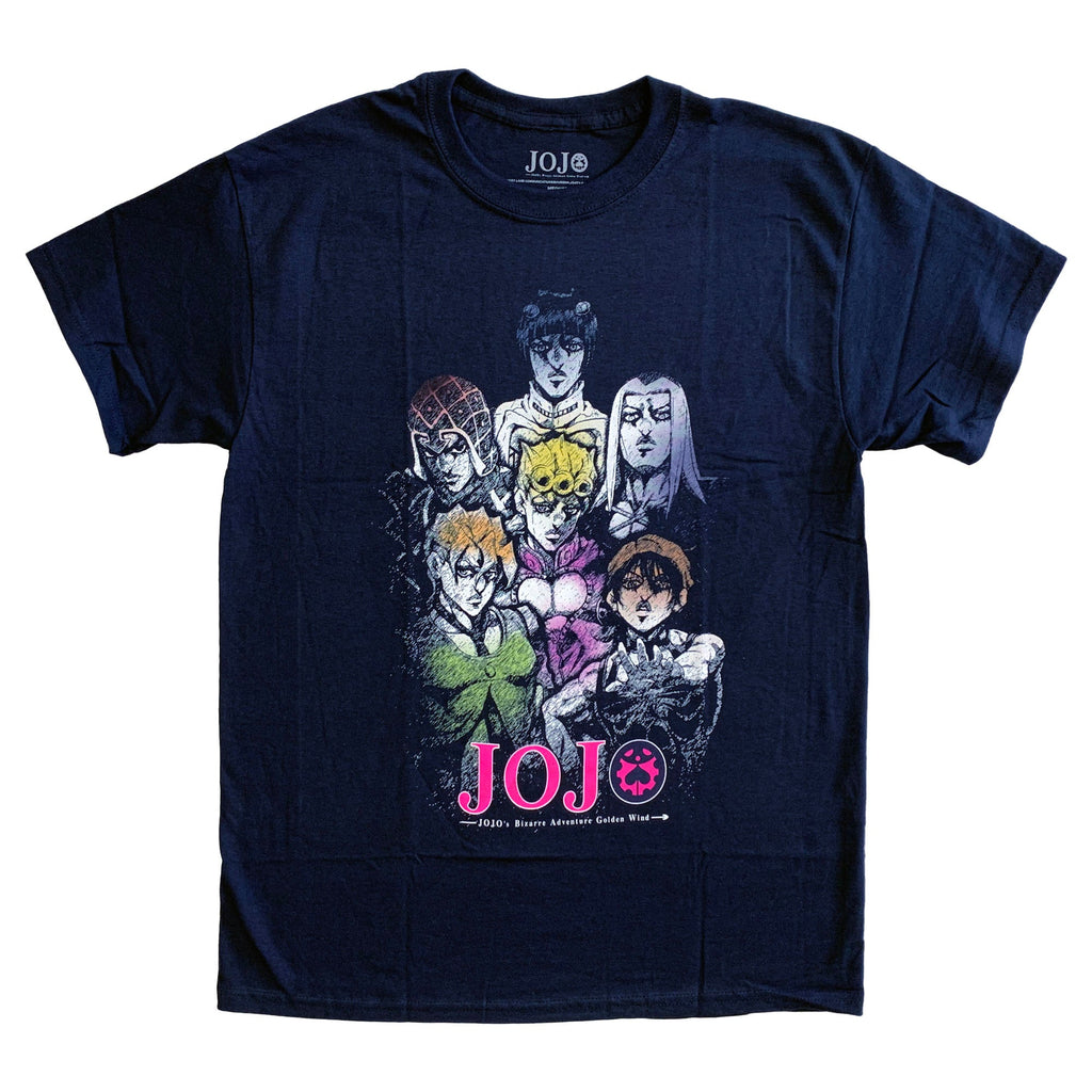 Jojo Bizarre Adventure S4 Main Group Anime Adult T-Shirt - Fundom