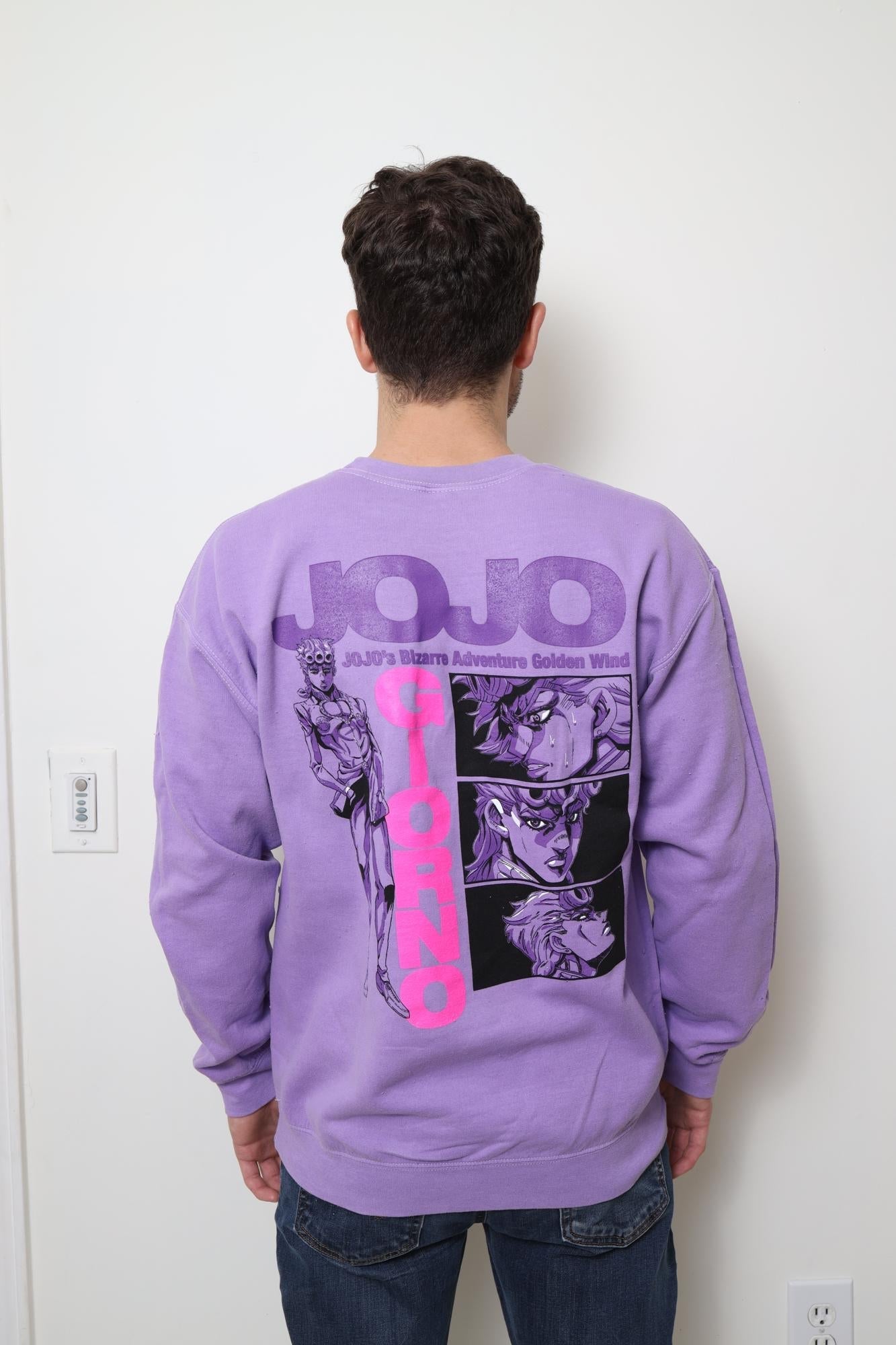 JoJo's Bizarre Adventure Giorno Golden Wind - Front & Back Print - Licensed Adult Sweatshirt - Fundom