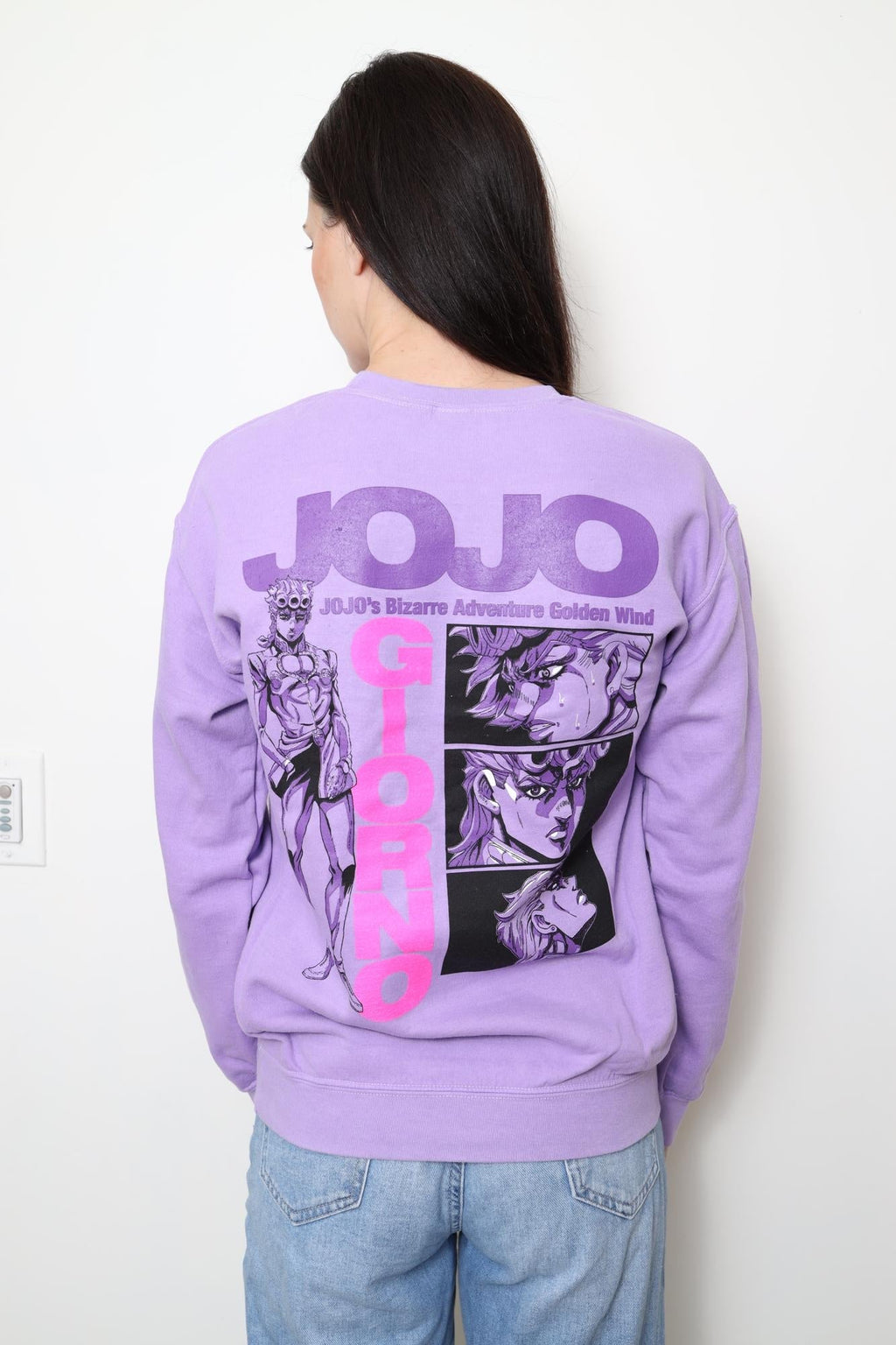 JoJo's Bizarre Adventure Giorno Golden Wind - Front & Back Print - Licensed Adult Sweatshirt - Fundom