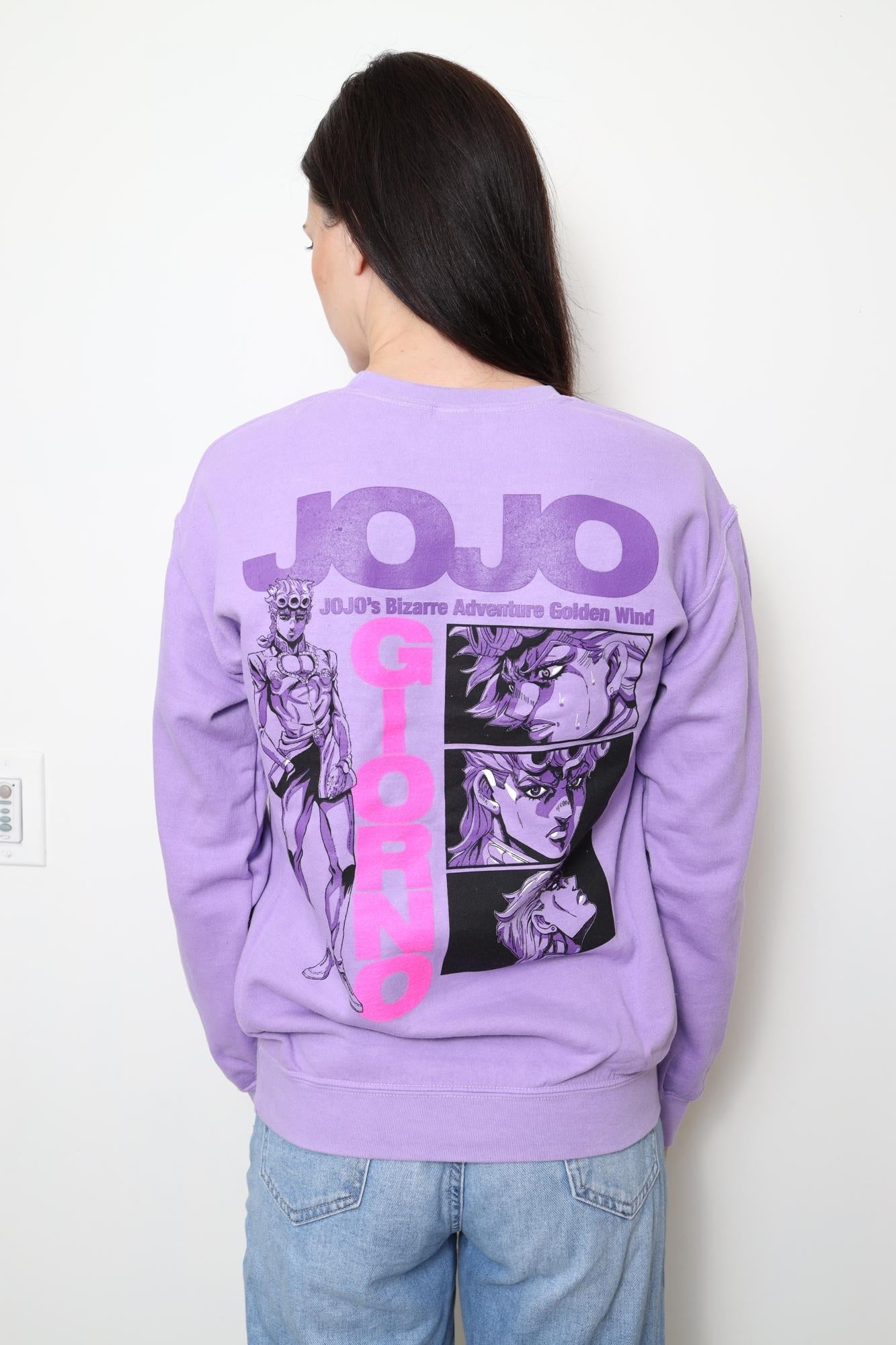 JoJo's Bizarre Adventure Giorno Golden Wind - Front & Back Print - Licensed Adult Sweatshirt - Fundom