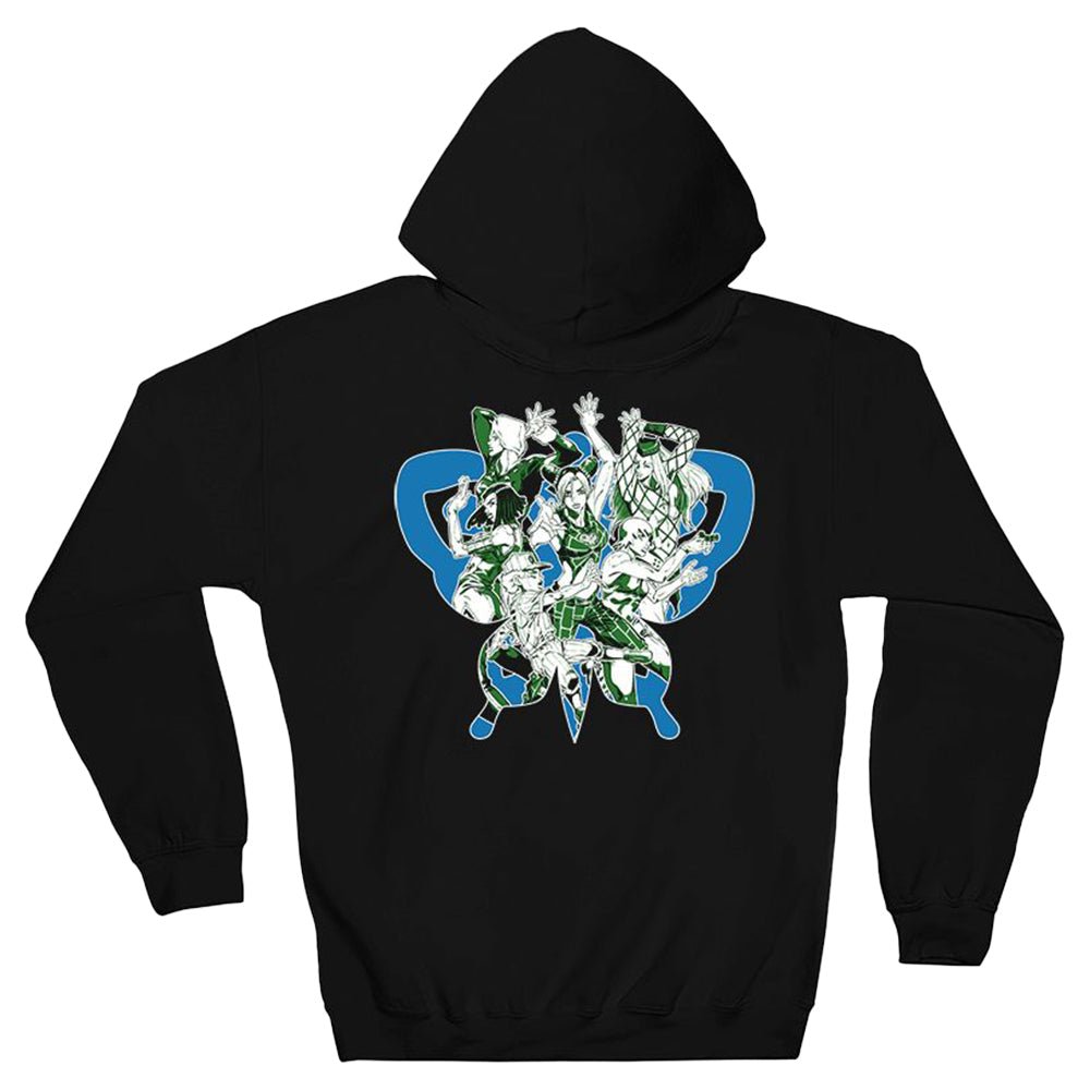 JoJo's Bizarre Adventure Jolyne Cujoh Green & White - Front & Back Print - Licensed Adult Hoodie - Fundom