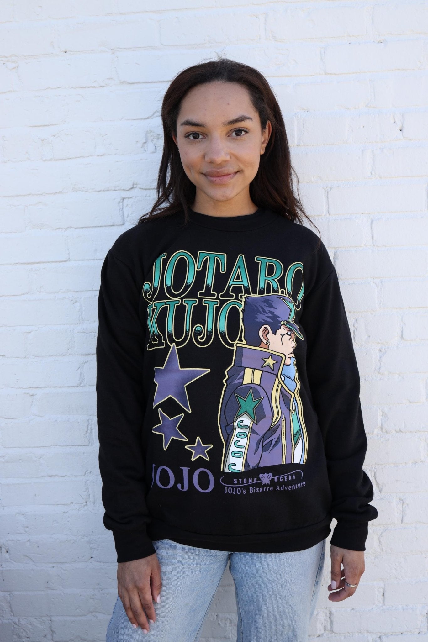 JoJo's Bizarre Adventure Jotaro Kujo Stone Ocean - Licensed Adult Sweatshirt - Fundom