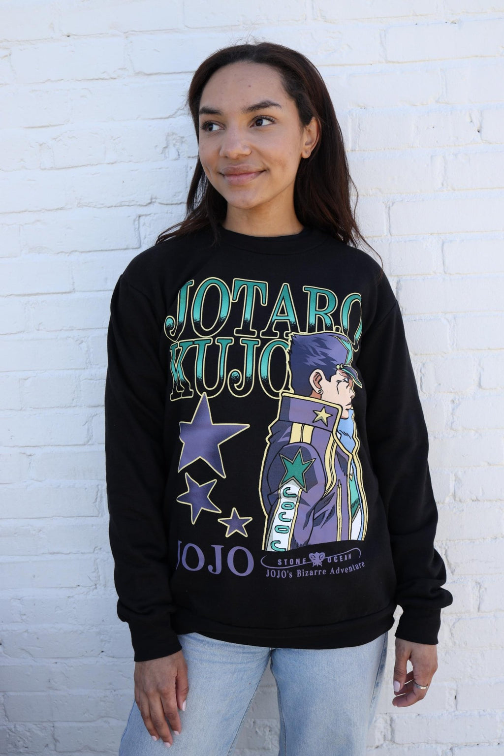 JoJo's Bizarre Adventure Jotaro Kujo Stone Ocean - Licensed Adult Sweatshirt - Fundom