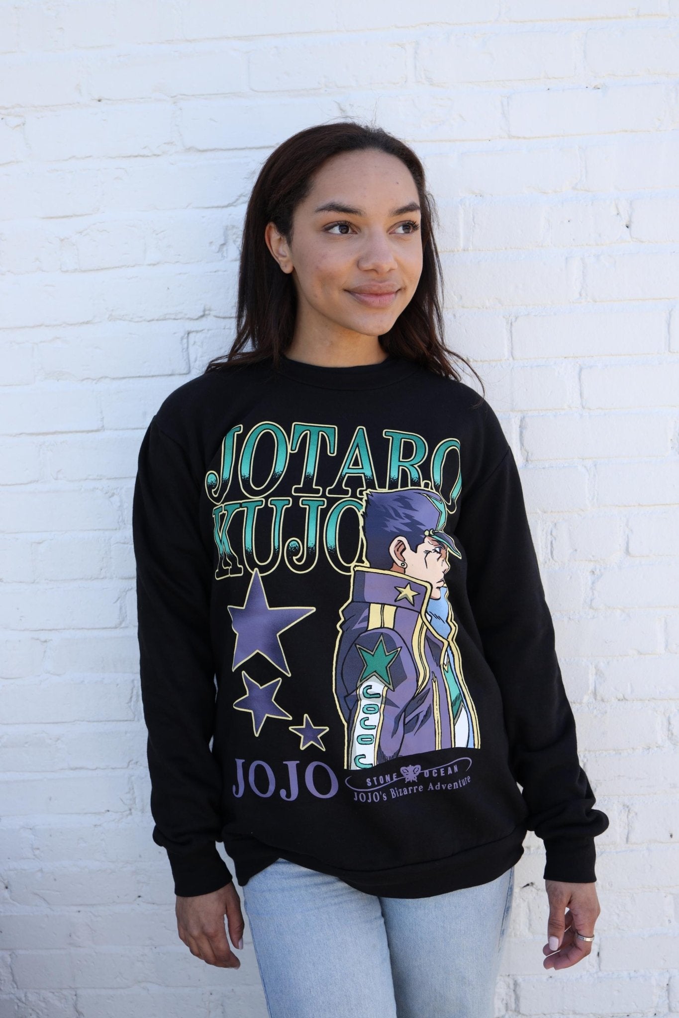 JoJo's Bizarre Adventure Jotaro Kujo Stone Ocean - Licensed Adult Sweatshirt - Fundom