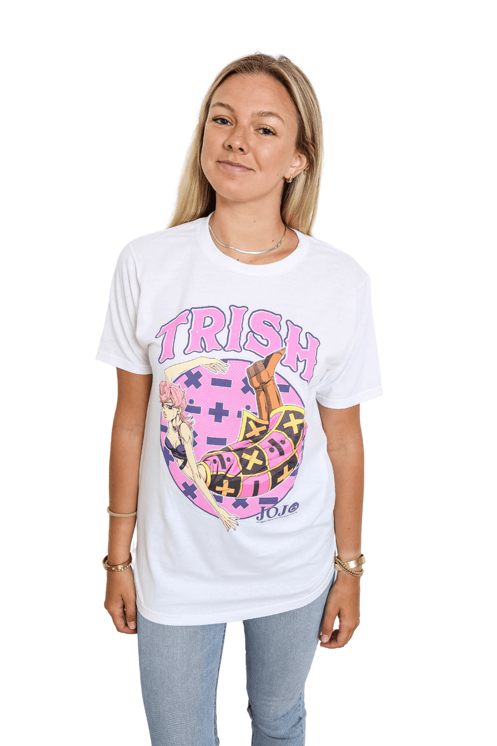 JoJo's Bizarre Adventure S4 Trish Math Symbols Officially Licensed Adult T-Shirt - Fundom