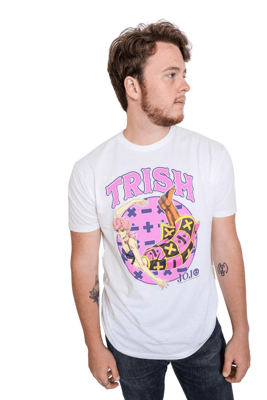 JoJo's Bizarre Adventure S4 Trish Math Symbols Officially Licensed Adult T-Shirt - Fundom