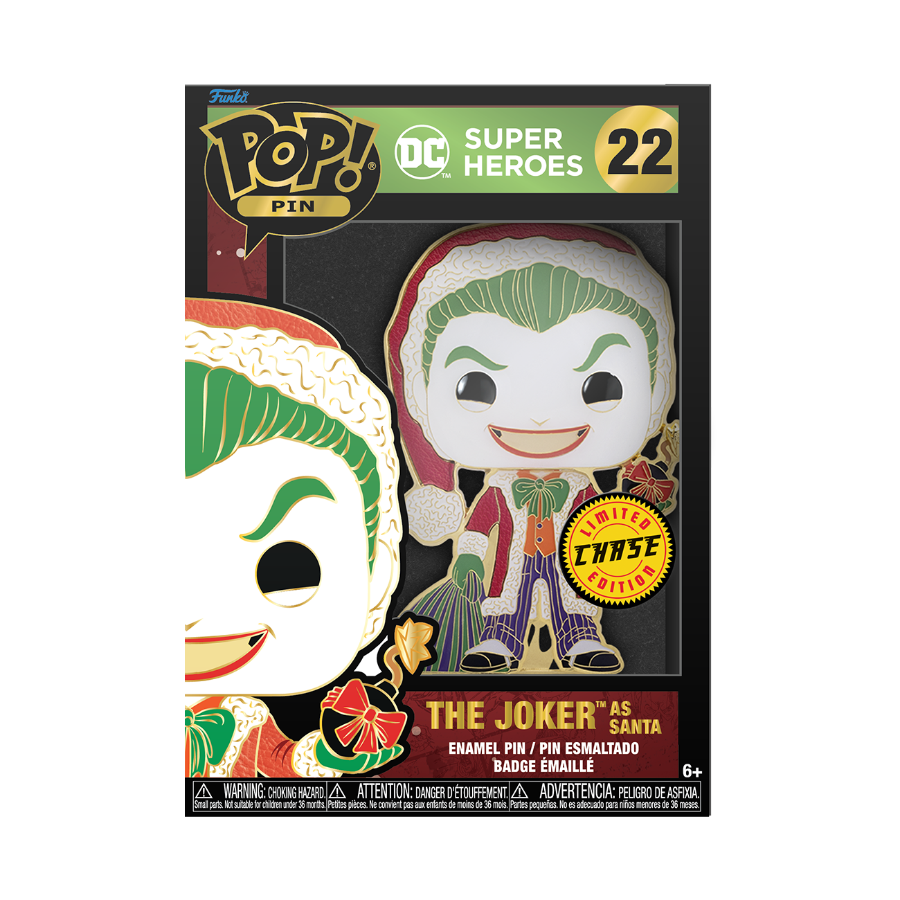 Funko Pop! Pins: DC Super Heroes Holiday - The Joker As Santa Chase