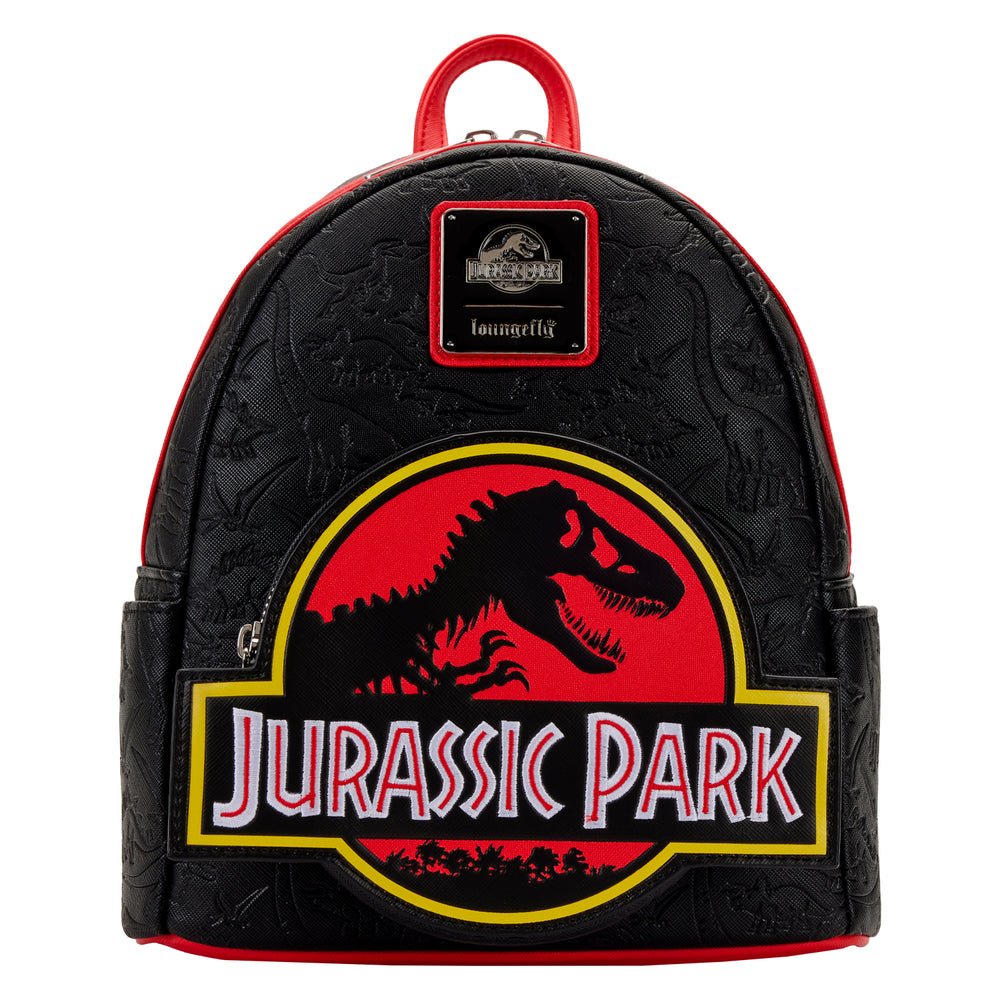 Jurassic Park Logo Mini Backpack Double Strap Shoulder Bag Purse - Fundom