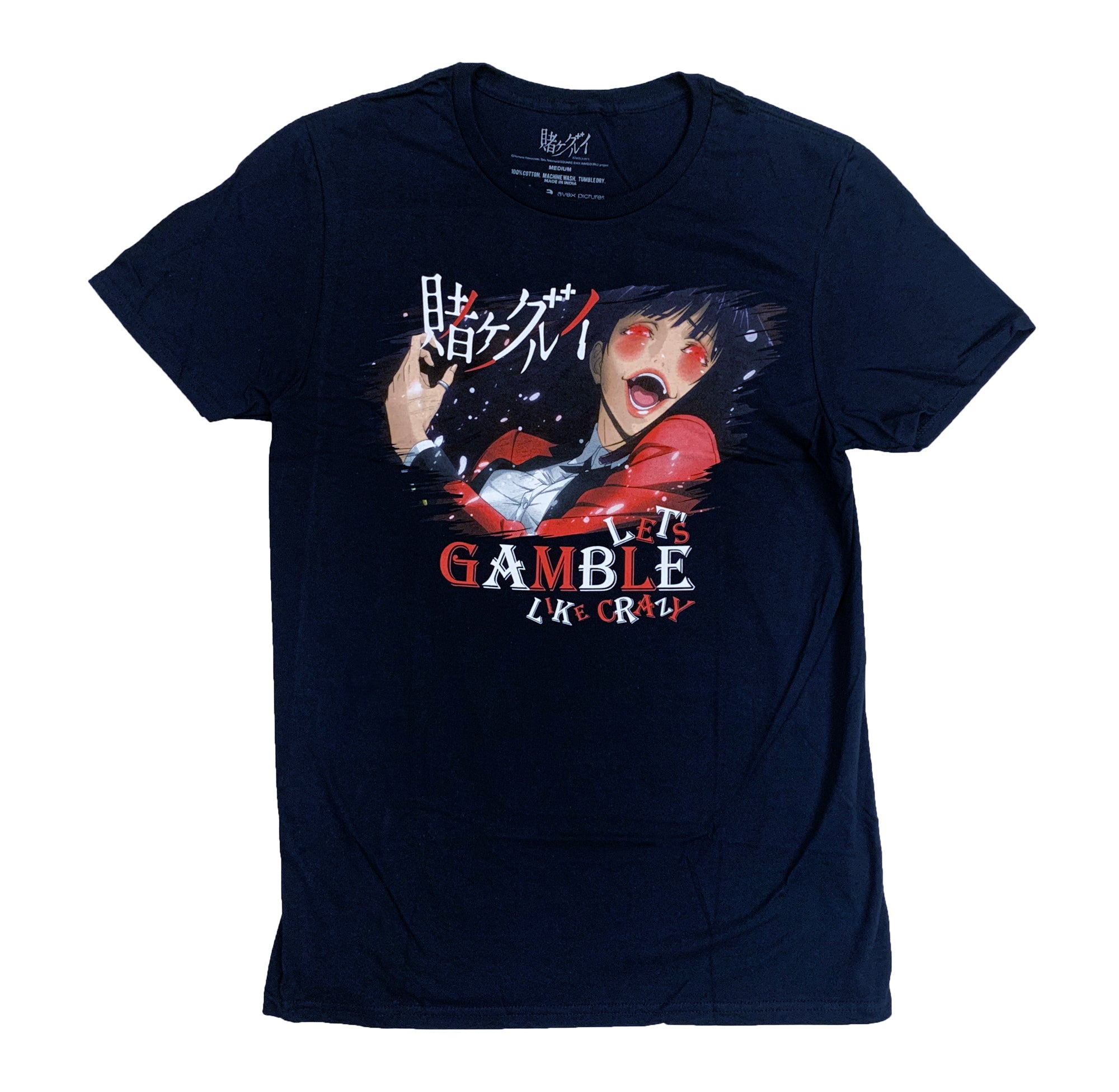 Kakegurui Jabami Gambling Anime Adult T-Shirt - Fundom