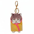 Mofusand Sleepy Cat Plush Keychain
