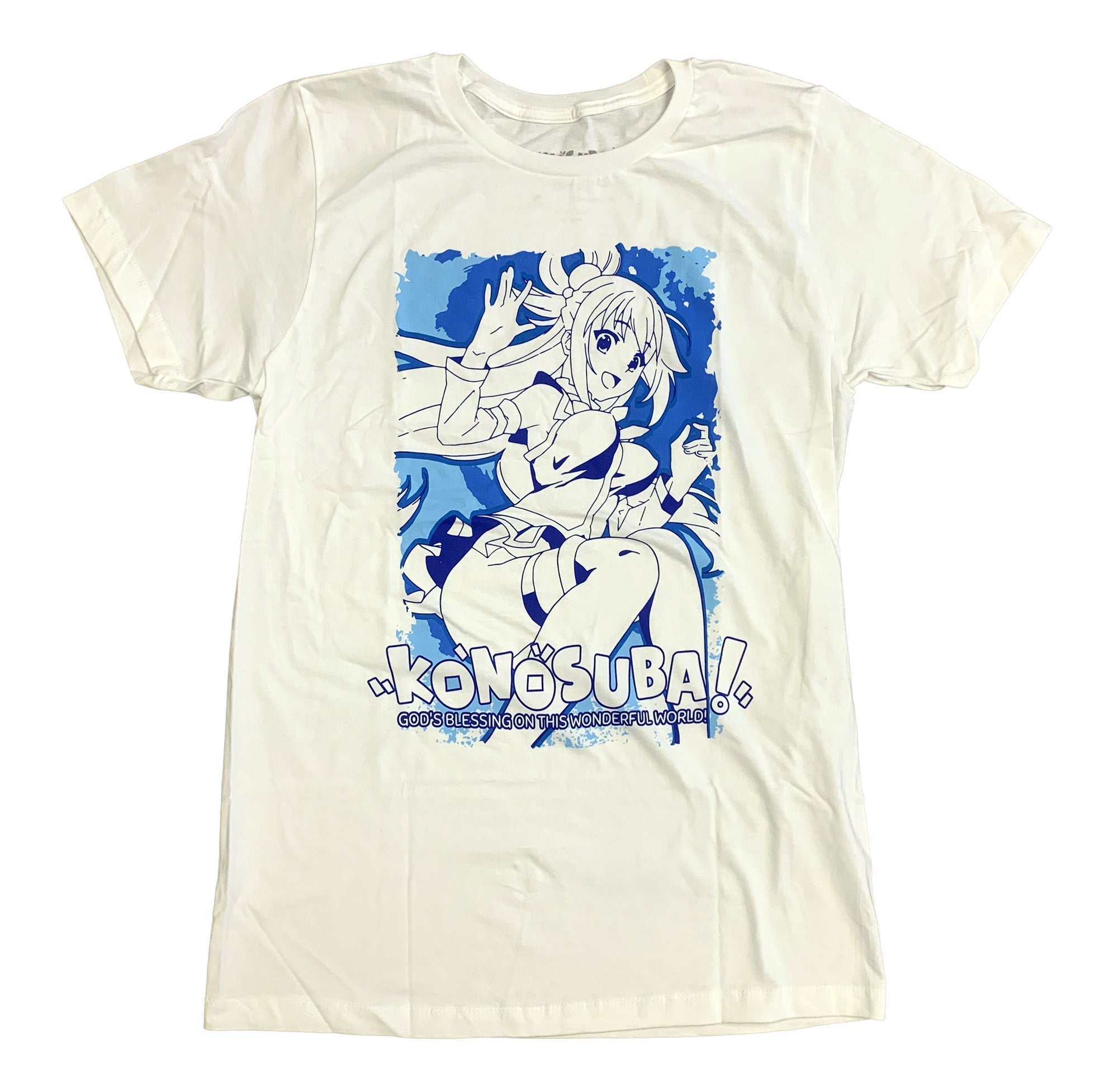 Konosuba - Aqua Character Anime Adult T-Shirt - Fundom