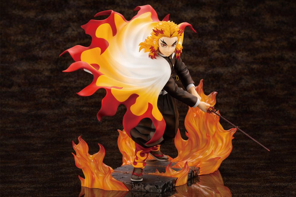 Kotobukiya Demon Slayer: Kimetsu no Yaiba - Kyojuro Rengoku 1/8 Scale ARTFX J Figure - Fundom