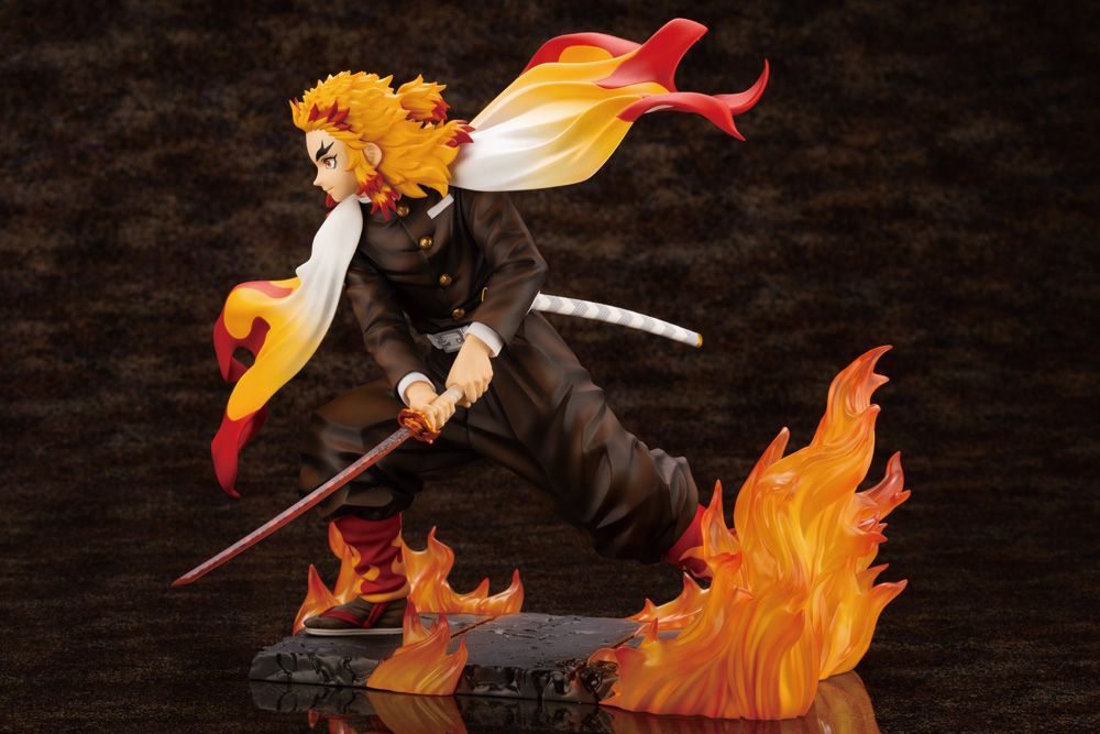 Kotobukiya Demon Slayer: Kimetsu no Yaiba - Kyojuro Rengoku 1/8 Scale ARTFX J Figure - Fundom