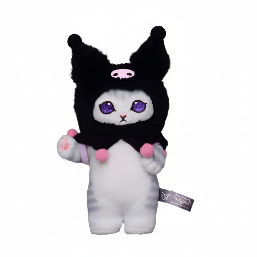 Mofusand Sanrio Kuromi Cat Plush 6"