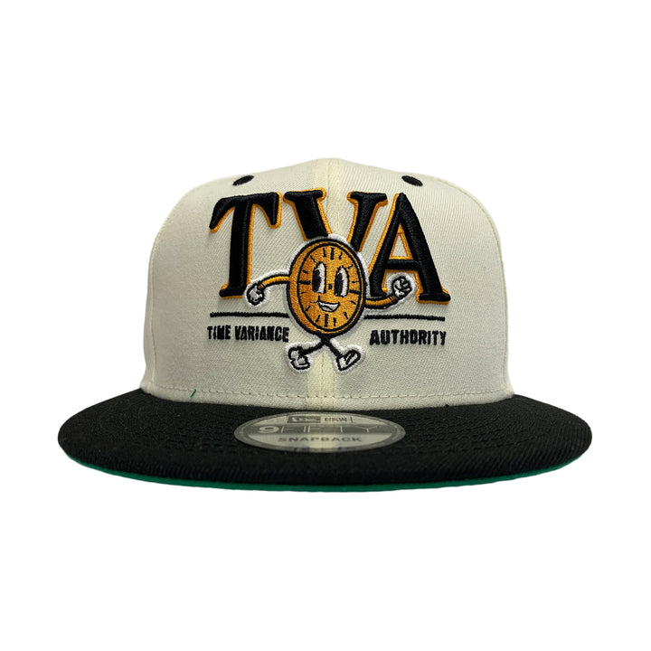 New Era 9FIFTY Marvel Loki TVA Time Variance Authority Logo Snapback Hat Cap Black