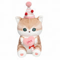 Mofusand Heart Lollipop Cat Plush 9"