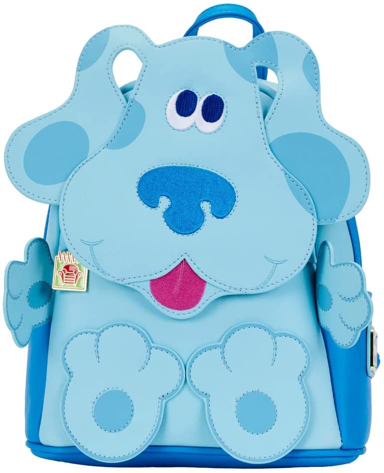 Loungefly Blue's Clues Blue Womens Double Strap Shoulder Bag Purse Backpack - Fundom