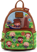 Loungefly Charlie and the Chocolate Factory Wonka 50th Anniversary Womens Double Strap Shoulder Bag Purse - Fundom