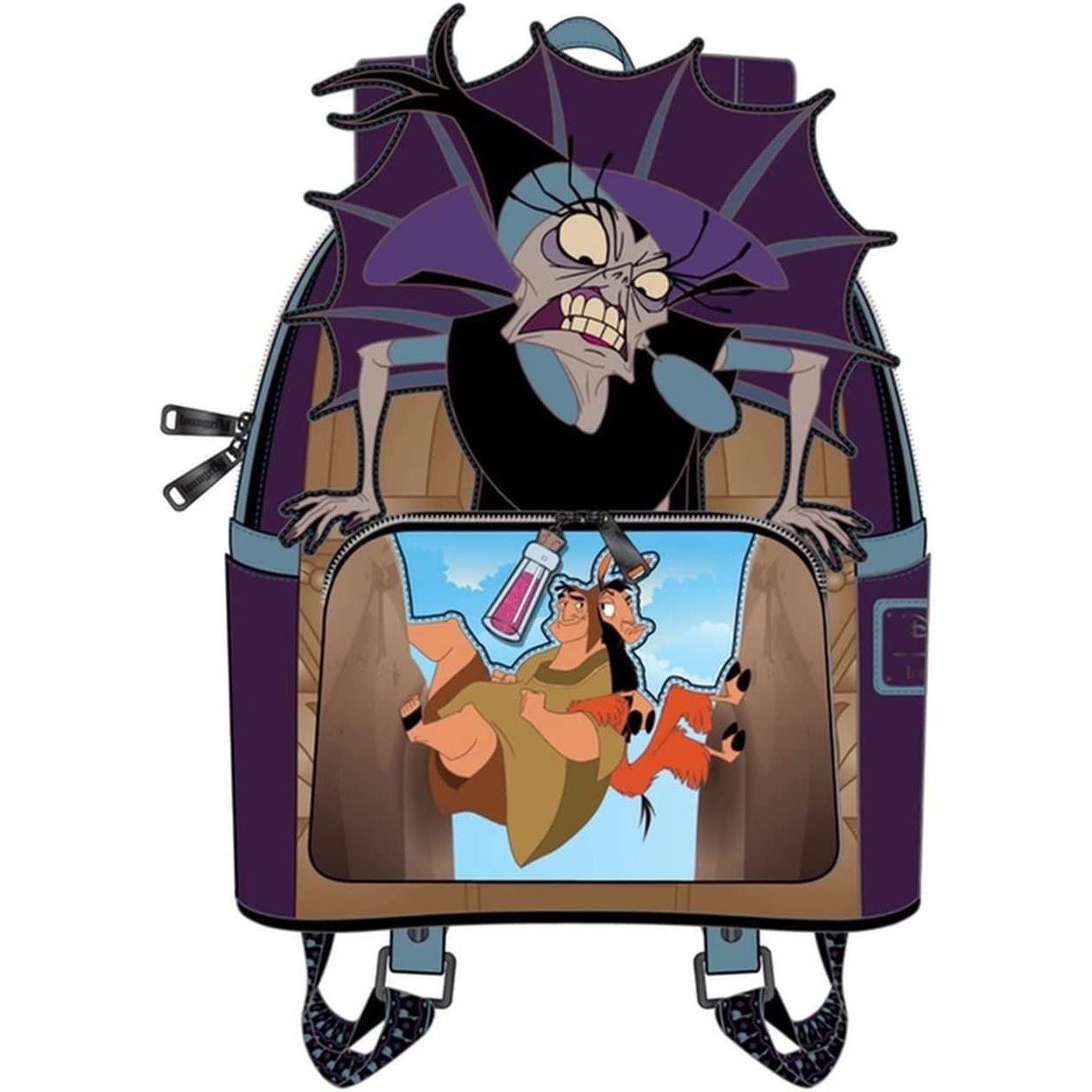 Loungefly Disney Eng Villains Scene Yzma Womens Double Strap Shoulder Bag Purse Backpack - Fundom
