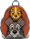 Loungefly Disney Lady and the Tramp Cosplay Womens Double Strap Shoulder Bag Purse - Fundom