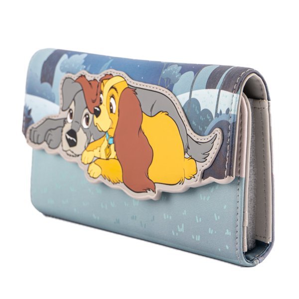 Loungefly Disney Lady and the Tramp Wet Cement Faux Leather Wallet - Fundom