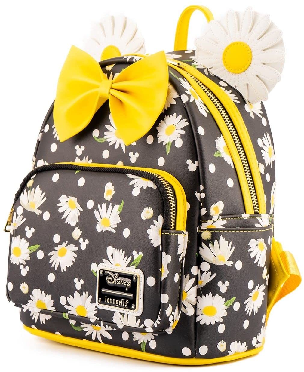 Loungefly Disney Minnie Mouse Daisies Womens Double Strap Shoulder Bag Purse Backpack - Fundom