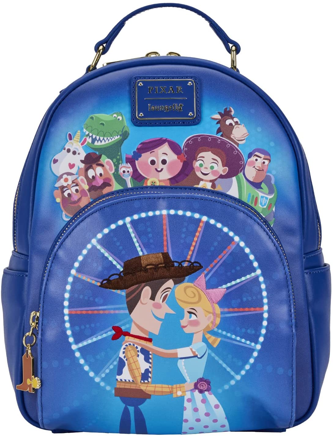 Loungefly Disney Pixar Moment Toy Story Woody Bo Peep Womens Double Strap Shoulder Bag Purse Backpack - Fundom