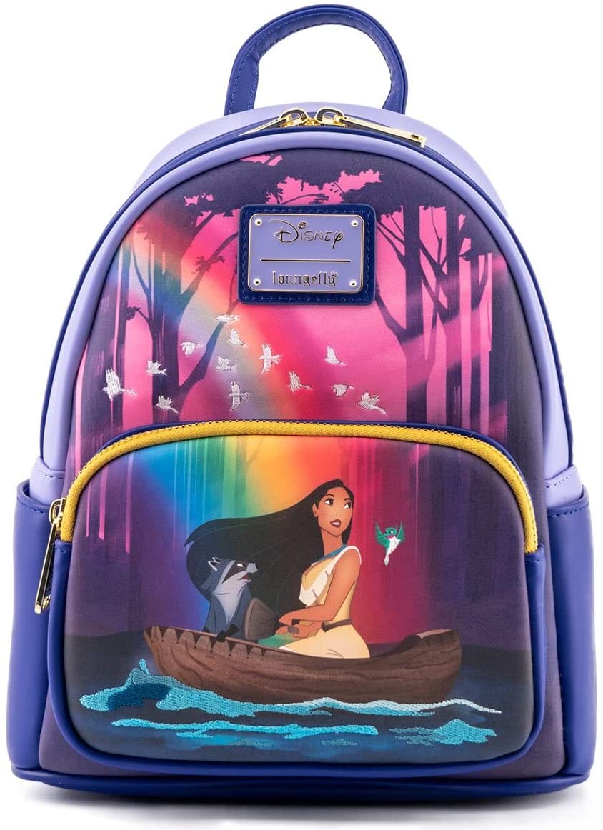 Loungefly Disney Pocohontas Just Around The River Bend Womens Double Strap Shoulder Bag Purse - Fundom