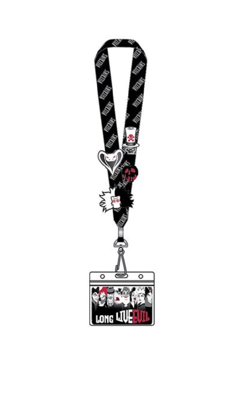 Loungefly Disney Villains Group Lanyard with 4 Enamel Pins Set - Fundom