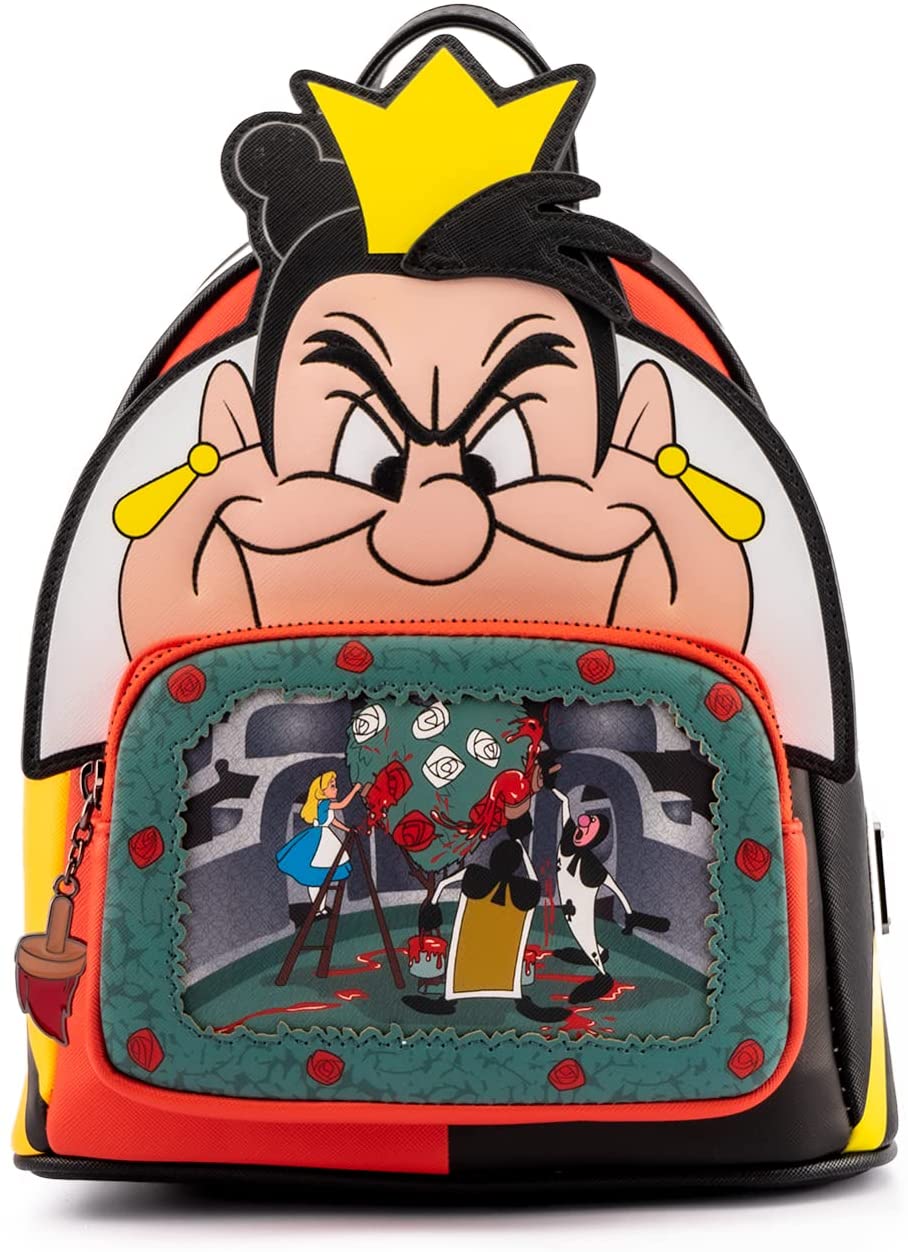 Loungefly Disney Villains Scene Series Queen of Hearts Womens Double Strap Shoulder Bag Purse - Fundom