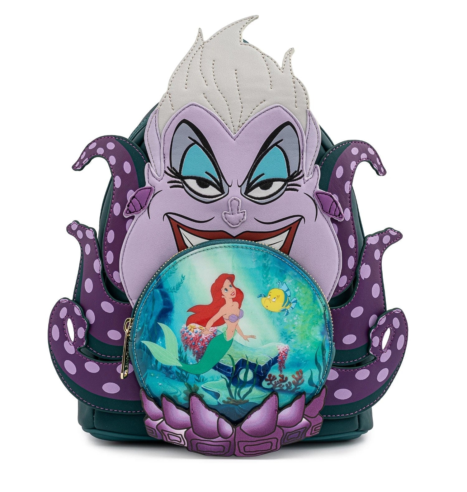 Loungefly Disney Villians Scene Ursula Crystal Ball Mini Backpack Bag - Fundom