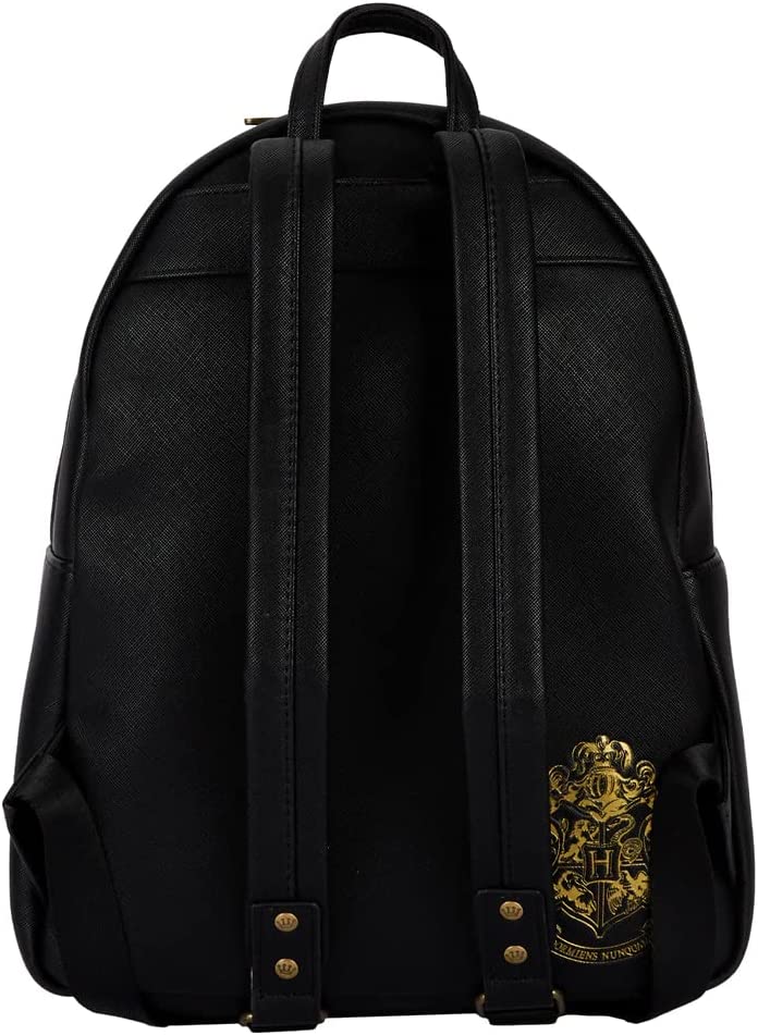 Loungefly Harry Potter Trilogy Triple Pocket Womens Double Strap Shoulder Bag Purse Backpack - Fundom