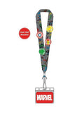 Loungefly Marvel Classic Avengers Crew Lanyard with Enamel Pins - Fundom