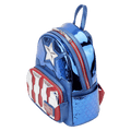 Loungefly Marvel Metallic Captain America Cosplay Mini Backpack - Fundom