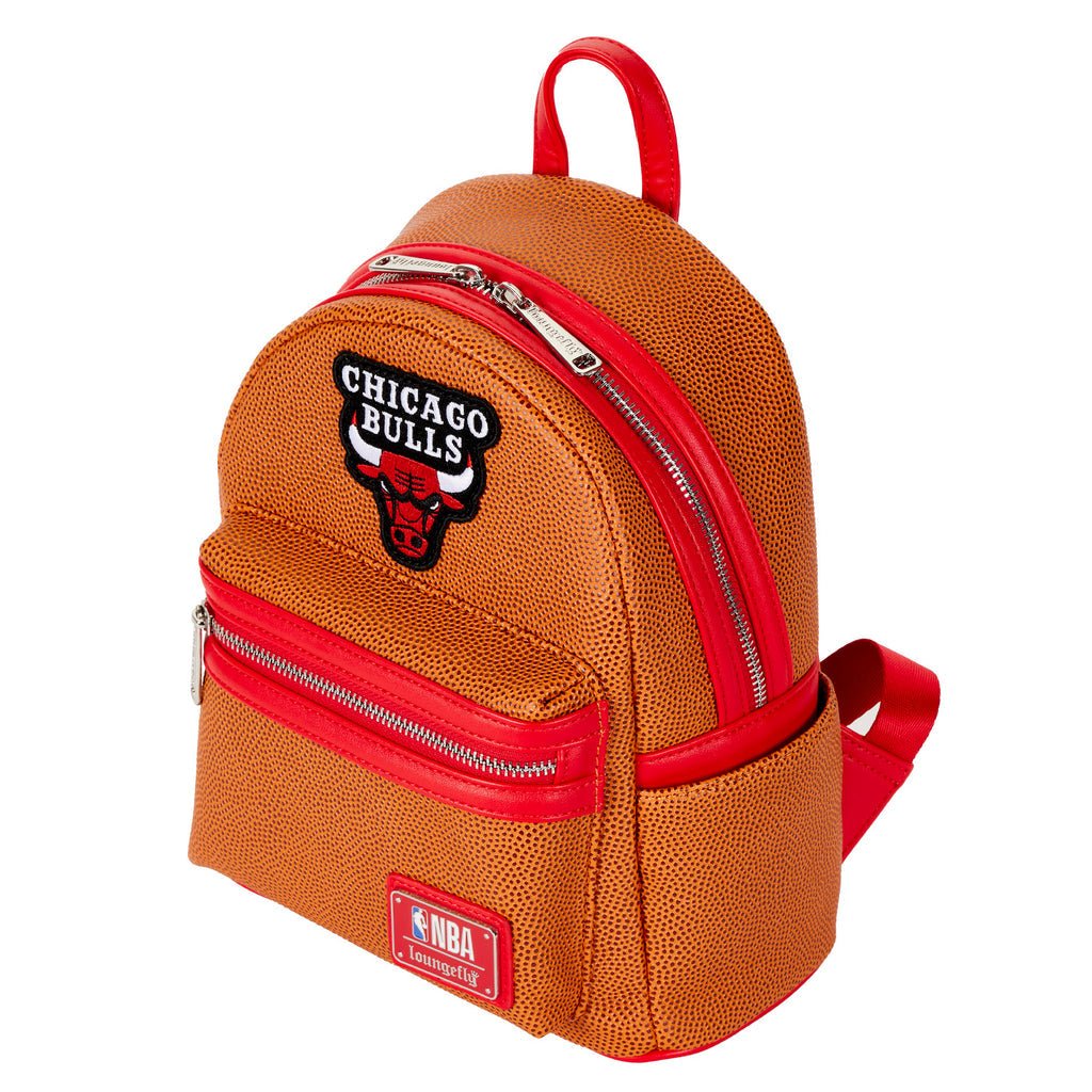 Loungefly NBA Chicago Bulls Basketball Logo Mini Backpack - Fundom