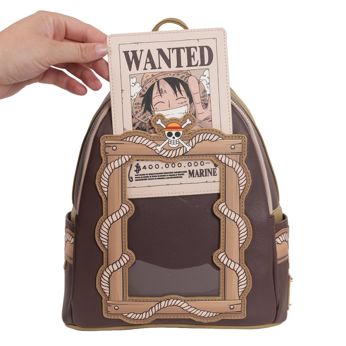 Loungefly One Piece Wanted Dead or Alive Monkey D. Luffy Mini