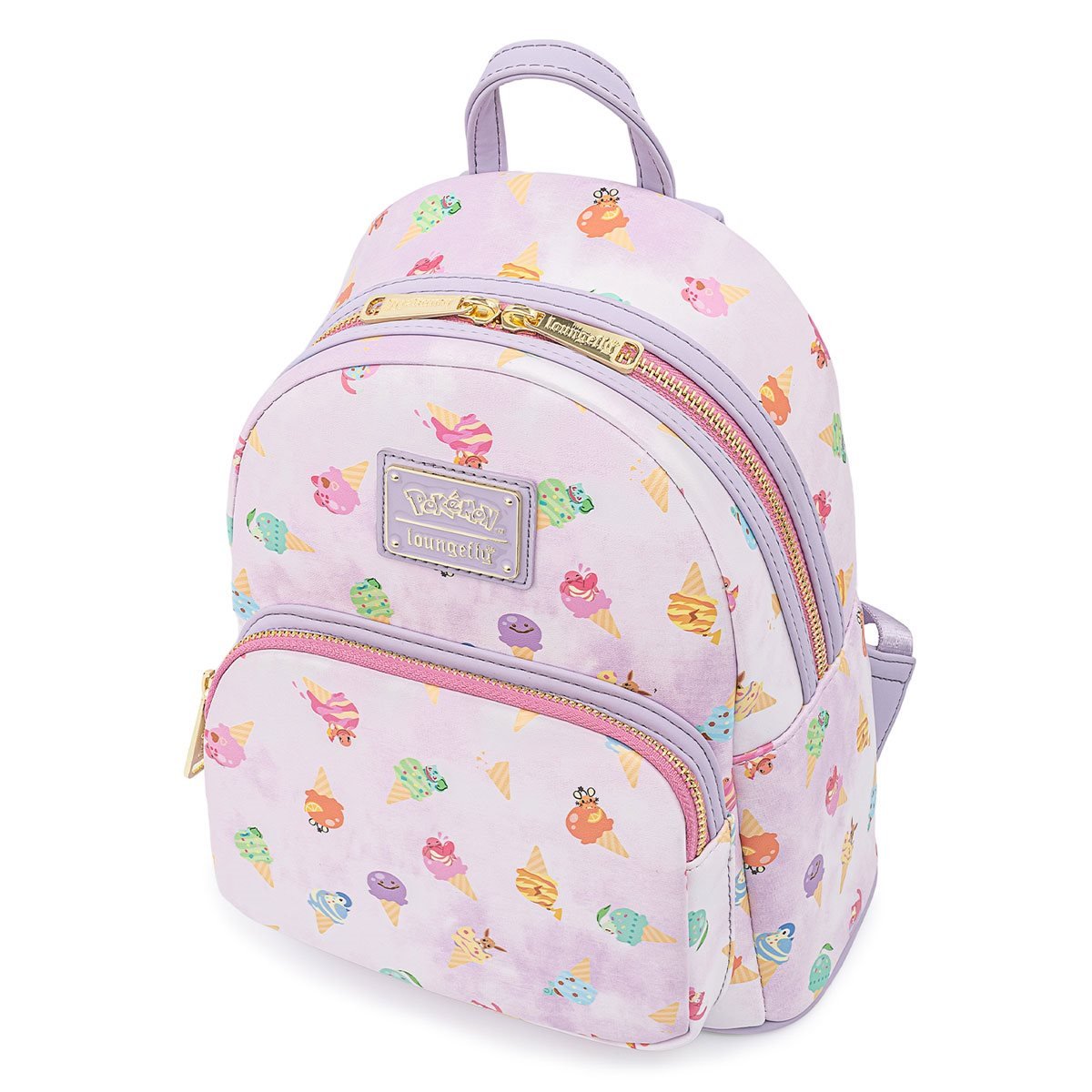 Loungefly Pokemon Ice Cream Acid Wash Denim Mini Backpack Bag - Fundom