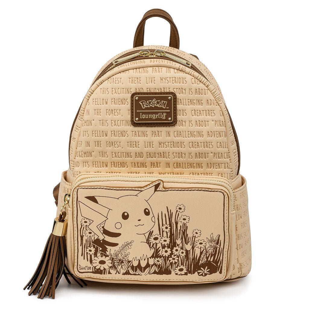 Loungefly Pokemon Sepia Pikachu Womens Shoulder Bag Purse Mini Backpack - Fundom