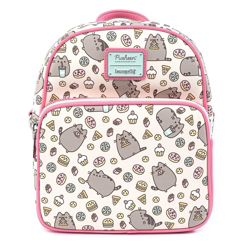 Loungefly Pusheen Snacks All Over Mini Backpack Bag - Fundom