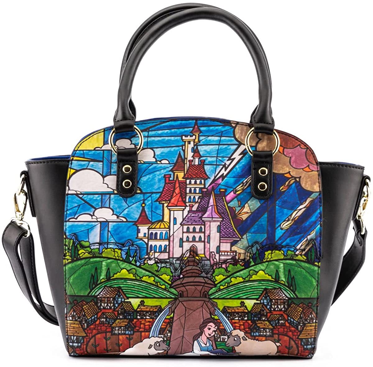 Loungefly x Disney Beauty and the Beast Princess Castle Series Crossbody Purse - Fundom