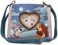 Loungefly x Lady and the Tramp Heart Paw Prints Crossbody Purse - Fundom
