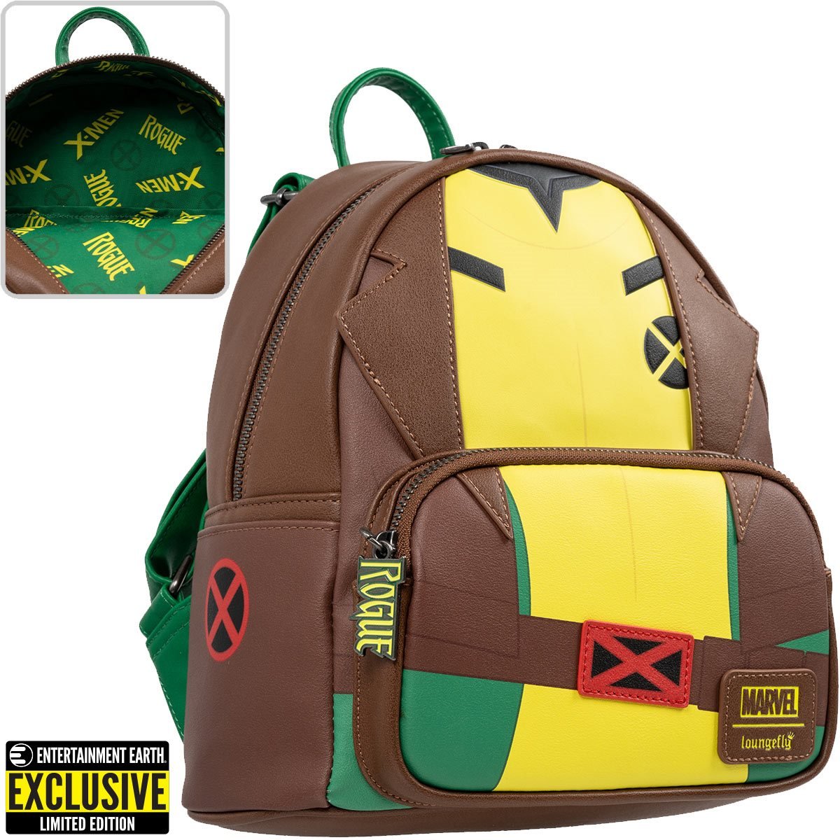 Loungefly X - Men Rogue Cosplay Mini - Backpack Entertainment Earth Exclusive - Fundom