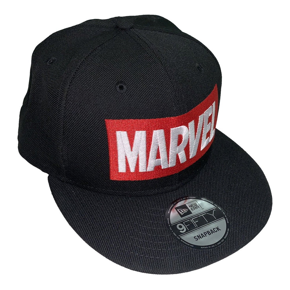 Marvel Comics Logo New Era 9Fifty Black Snapback Cap Hat